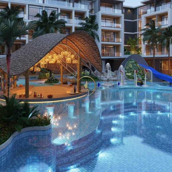 Sea Heaven - однокомнатный апартаменты в сданном комплексе, в 200 метрах от пляжа Найтон!